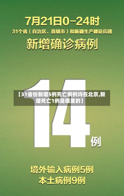 【31省份新增5例死亡病例均在北京,新增死亡1例是哪里的】