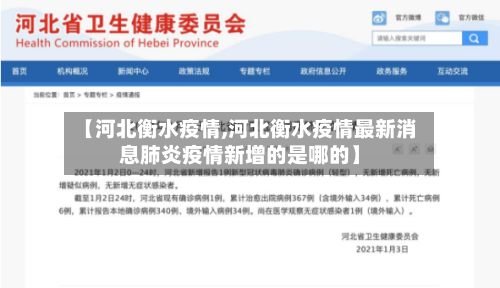 【河北衡水疫情,河北衡水疫情最新消息肺炎疫情新增的是哪的】