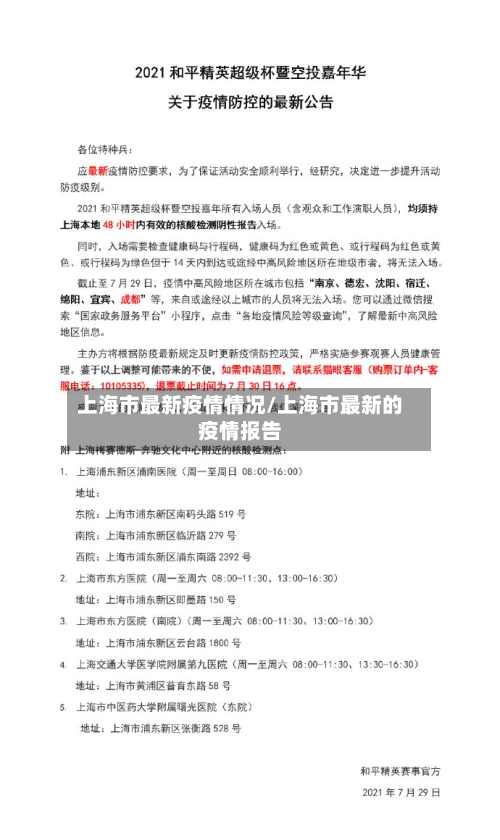 上海市最新疫情情况/上海市最新的疫情报告-第3张图片