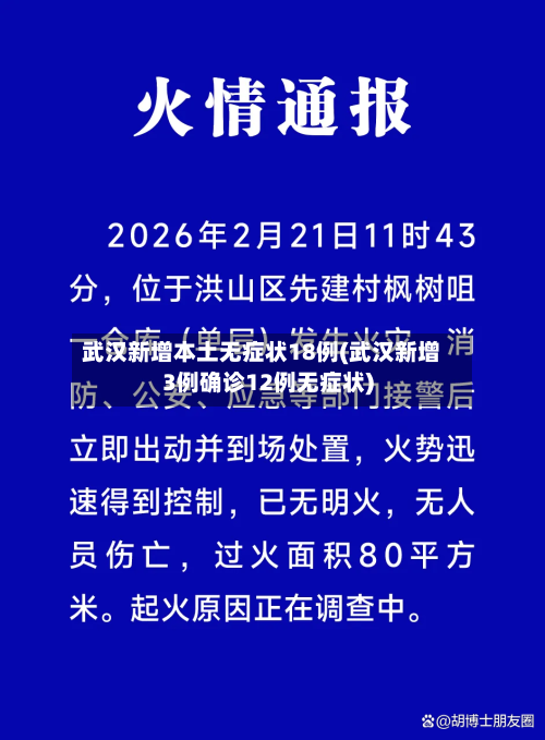 武汉新增本土无症状18例(武汉新增3例确诊12例无症状)
