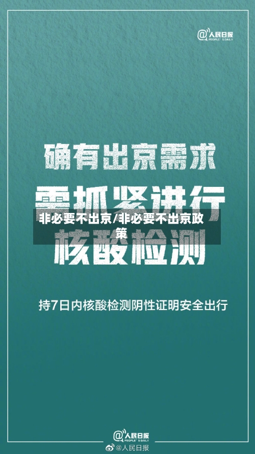 非必要不出京/非必要不出京政策