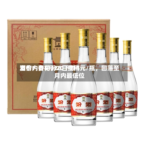 酒价内参5月28日费用发布：青花汾20下跌4元/瓶，回落至月内最低位-第2张图片