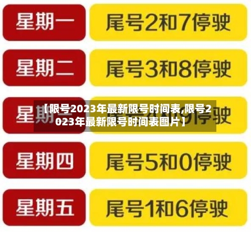 【限号2023年最新限号时间表,限号2023年最新限号时间表图片】-第2张图片