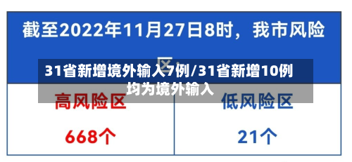 31省新增境外输入7例/31省新增10例 均为境外输入