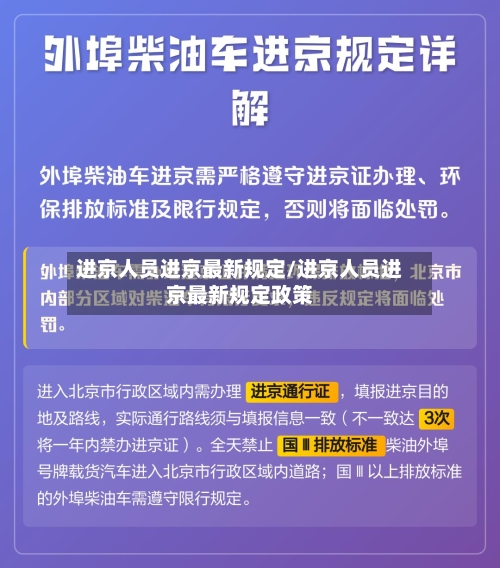 进京人员进京最新规定/进京人员进京最新规定政策