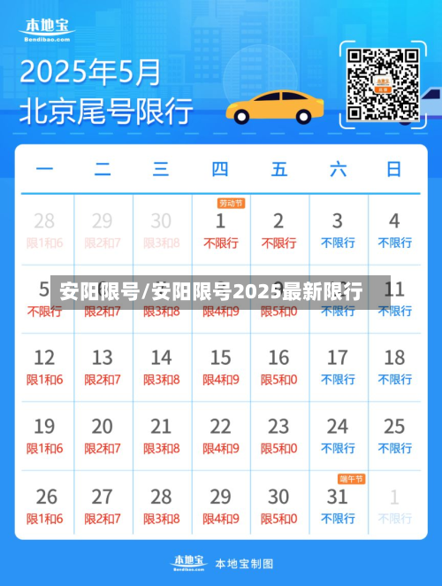 安阳限号/安阳限号2025最新限行