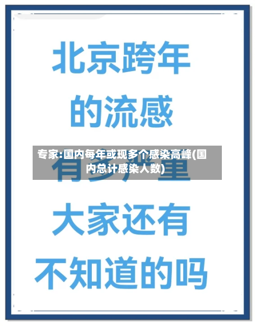 专家:国内每年或现多个感染高峰(国内总计感染人数)-第2张图片