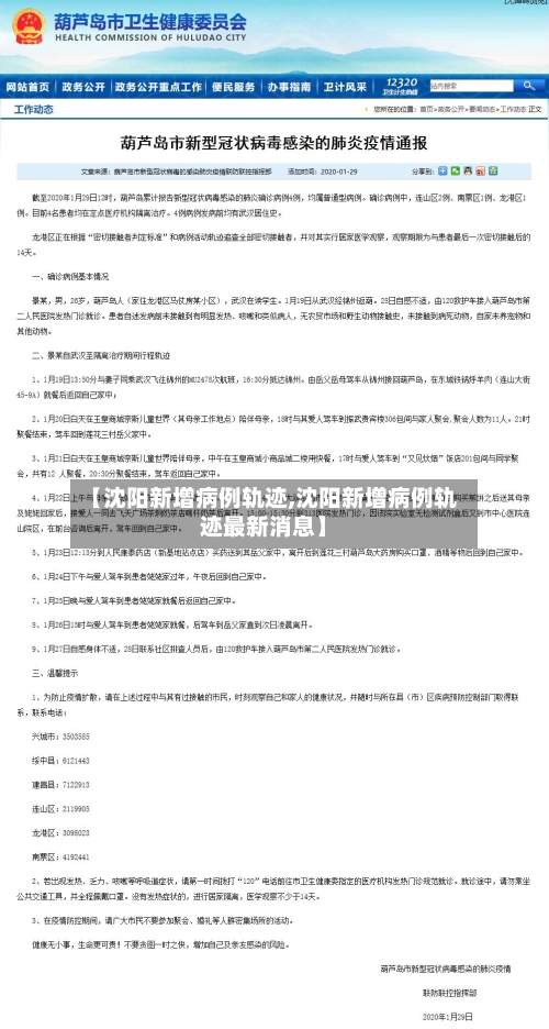 【沈阳新增病例轨迹,沈阳新增病例轨迹最新消息】-第2张图片