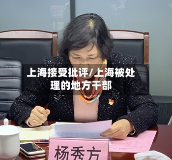 上海接受批评/上海被处理的地方干部-第2张图片