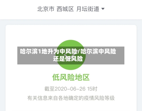 哈尔滨1地升为中风险/哈尔滨中风险还是低风险-第2张图片