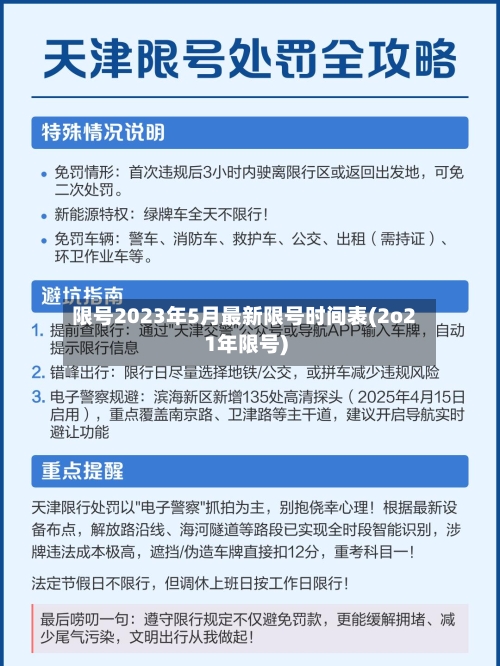 限号2023年5月最新限号时间表(2o21年限号)-第2张图片