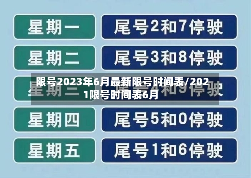 限号2023年6月最新限号时间表/2021限号时间表6月