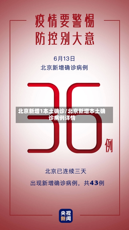 北京新增1本土确诊/北京新增本土确诊病例详情-第3张图片