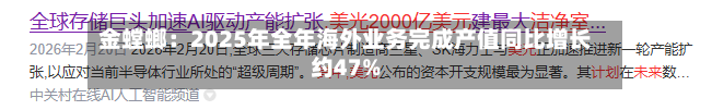 金螳螂:2025年全年海外业务完成产值同比增长约47%-第3张图片