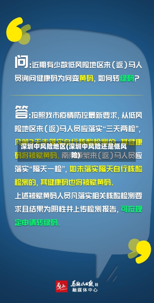 深圳中风险地区(深圳中风险还是低风险)