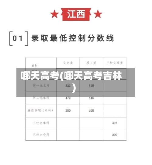 哪天高考(哪天高考吉林)