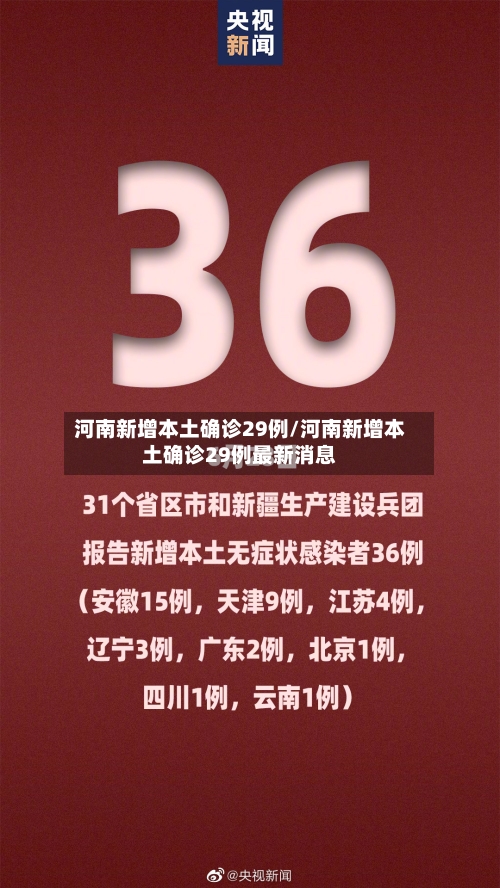 河南新增本土确诊29例/河南新增本土确诊29例最新消息