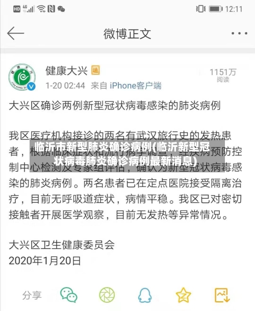 临沂市新型肺炎确诊病例(临沂新型冠状病毒肺炎确诊病例最新消息)-第2张图片