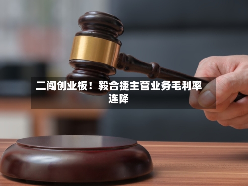 二闯创业板！毅合捷主营业务毛利率连降-第3张图片