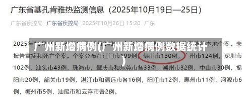 广州新增病例(广州新增病例数据统计)-第2张图片