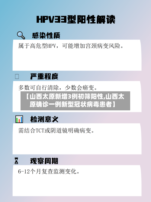 【山西太原新增3例初筛阳性,山西太原确诊一例新型冠状病毒患者】-第2张图片