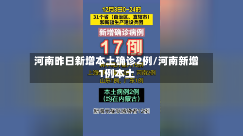 河南昨日新增本土确诊2例/河南新增1例本土