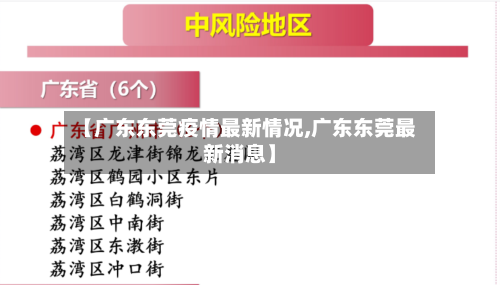 【广东东莞疫情最新情况,广东东莞最新消息】-第2张图片