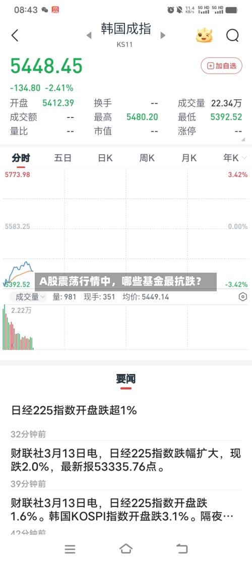 A股震荡行情中	，哪些基金最抗跌？-第2张图片
