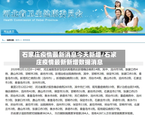 石家庄疫情最新消息今天新增/石家庄疫情最新新增数据消息