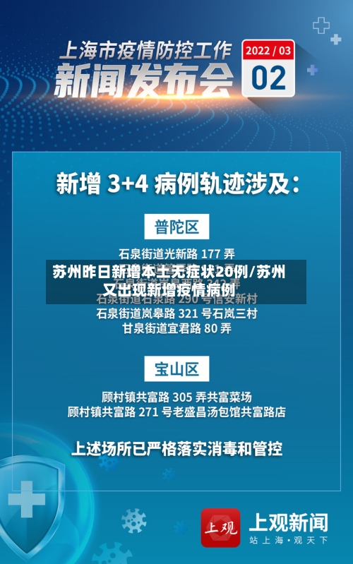 苏州昨日新增本土无症状20例/苏州又出现新增疫情病例-第2张图片