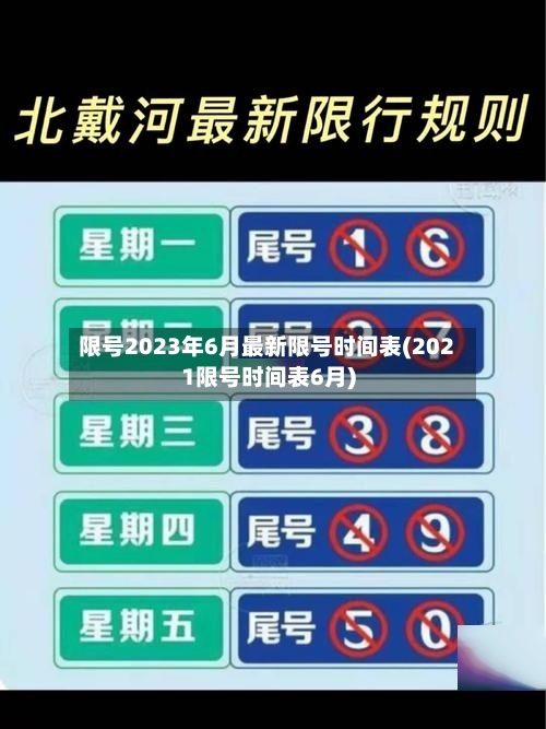 限号2023年6月最新限号时间表(2021限号时间表6月)