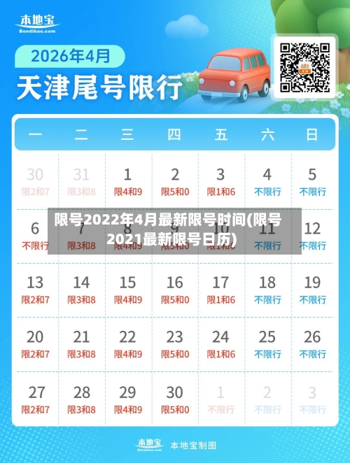 限号2022年4月最新限号时间(限号2021最新限号日历)