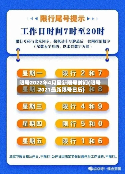 限号2022年4月最新限号时间(限号2021最新限号日历)-第2张图片