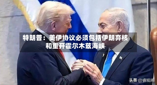 特朗普：美伊协议必须包括伊朗弃核和重开霍尔木兹海峡