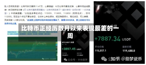 比特币正经历数月以来表现最差的一周-第2张图片