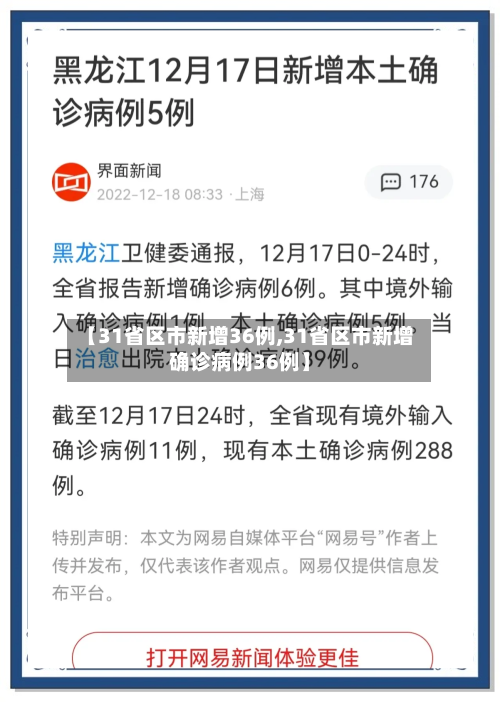 【31省区市新增36例,31省区市新增确诊病例36例】-第2张图片