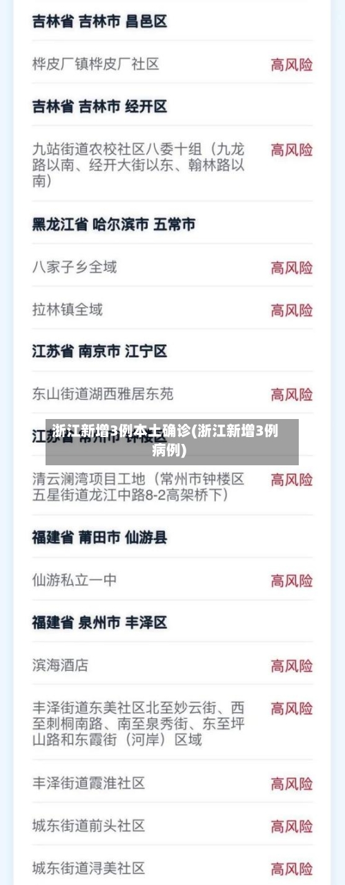 浙江新增3例本土确诊(浙江新增3例病例)-第2张图片