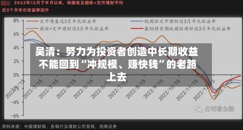 吴清：努力为投资者创造中长期收益 不能回到“冲规模、赚快钱”的老路上去-第2张图片