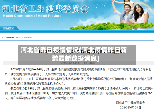 河北省昨日疫情情况(河北疫情昨日新增最新数据消息)-第2张图片
