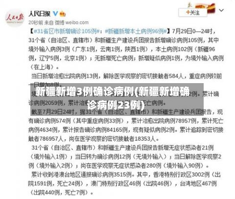新疆新增3例确诊病例(新疆新增确诊病例23例)-第2张图片