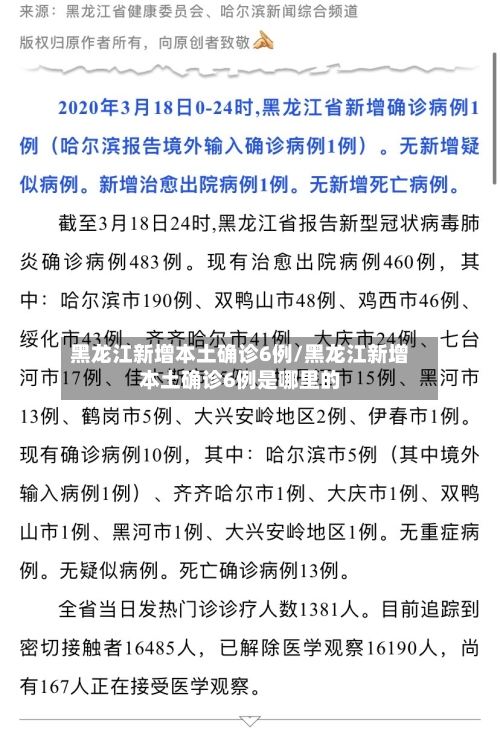 黑龙江新增本土确诊6例/黑龙江新增本土确诊6例是哪里的-第2张图片