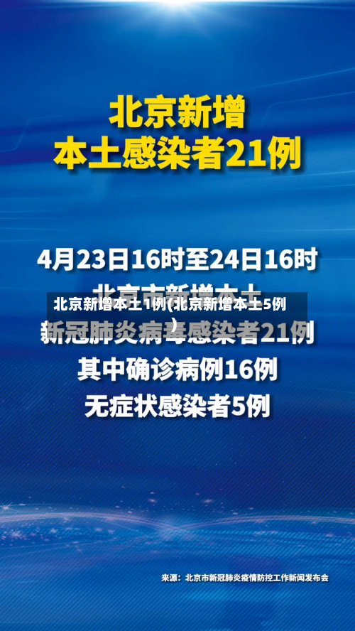 北京新增本土1例(北京新增本土5例)