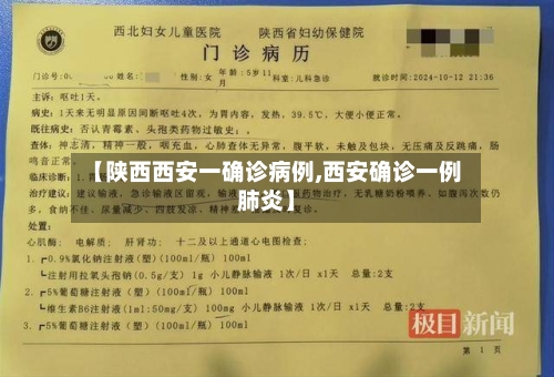 【陕西西安一确诊病例,西安确诊一例肺炎】-第2张图片