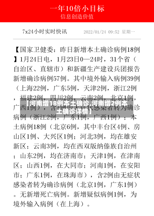 【河南增18例本土确诊,河南增2例本土确诊详情】