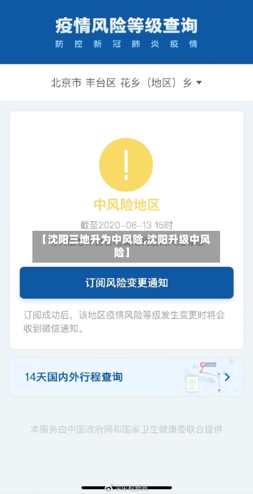 【沈阳三地升为中风险,沈阳升级中风险】-第2张图片