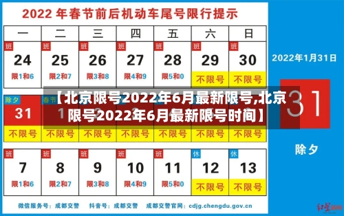 【北京限号2022年6月最新限号,北京限号2022年6月最新限号时间】-第2张图片