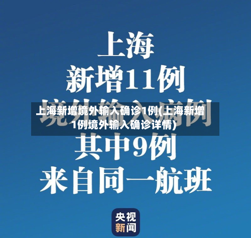 上海新增境外输入确诊1例(上海新增1例境外输入确诊详情)-第2张图片