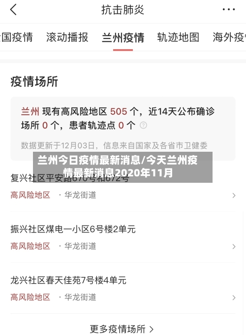 兰州今日疫情最新消息/今天兰州疫情最新消息2020年11月-第3张图片