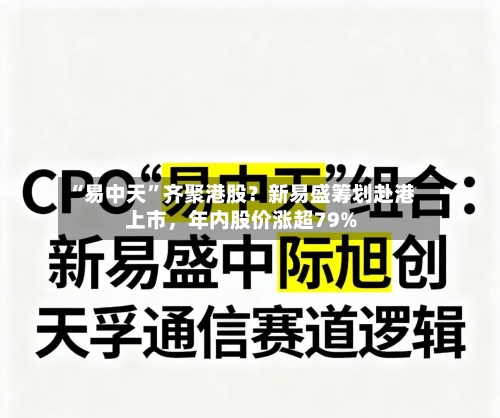 “易中天”齐聚港股？新易盛筹划赴港上市，年内股价涨超79%