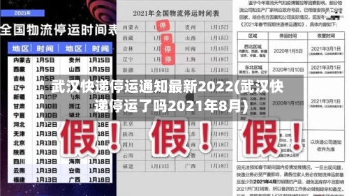 武汉快递停运通知最新2022(武汉快递停运了吗2021年8月)